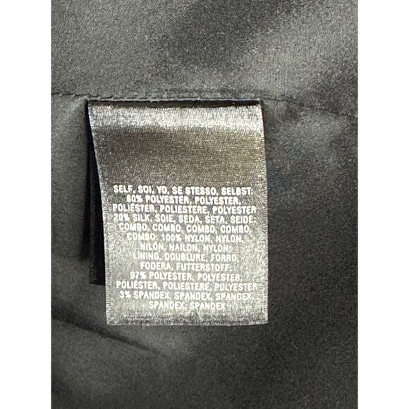 LEIFSDOTTIR Anthropoligie Stripes Sequin Fit & Flare Black Teal Dress Size 4 - Picture 7 of 12